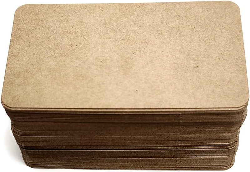 PPAPPAPPIYO 3.5x2 Blank color index cards (100) Paper - Blank (kraft) - Image 1
