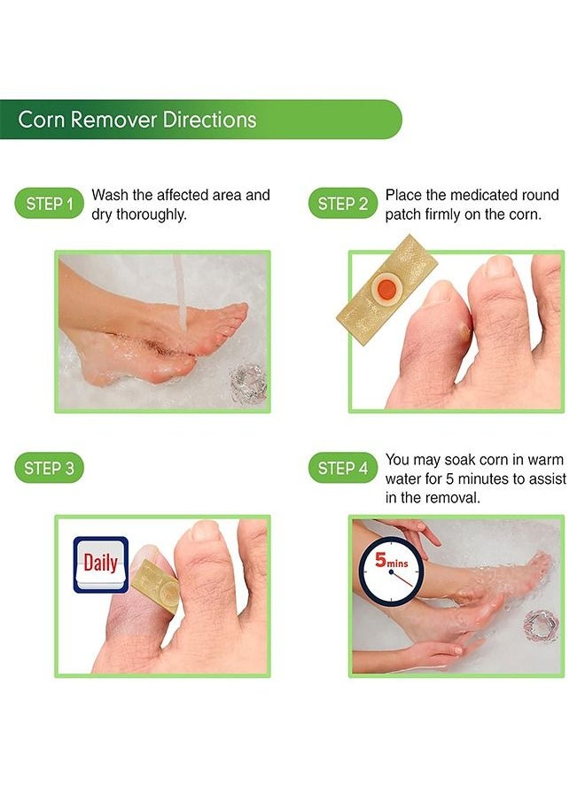Sumifun - 42 Pcs Foot Corn Removal Plaster, Natural Ingredients, Foot Care Expert, Calluses Plantar Treatment, Relief Pain From Calluses, Corns, Blisters, Heel Frictions - Image 1