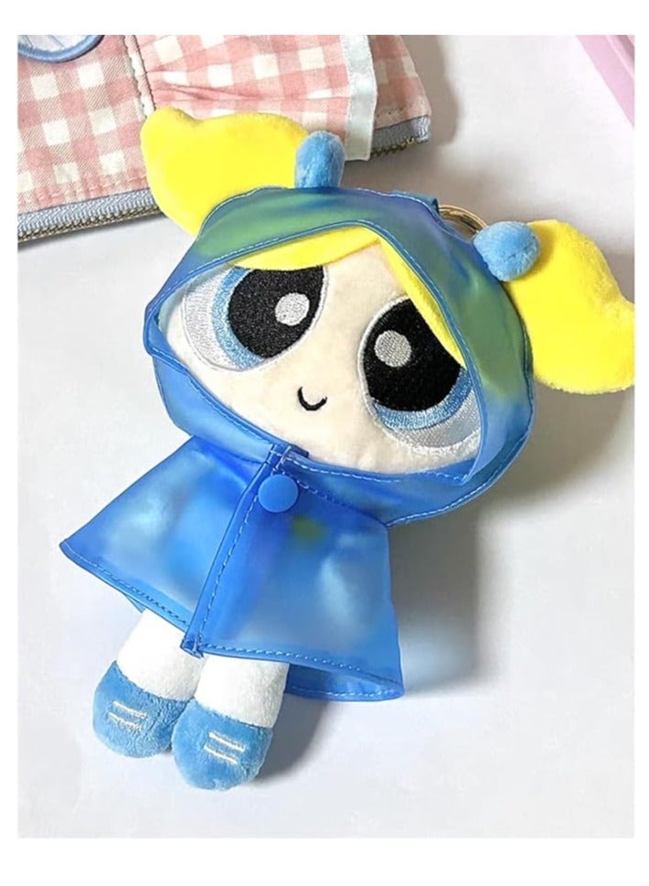 general keychain the powerpuff girls plush toys keychain pendant pendant powerpuff girls handmade decoration surrounding pendant bag hanging fashion cute mobile phone key decoration birthday holiday gift - Image 2