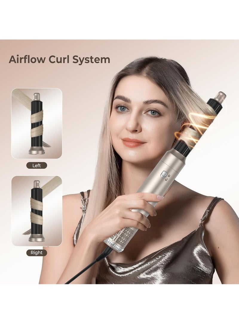 DOSCHER - 6-in-1 Hair Dryer Brush & Styling Tool Set All-in-One Salon Hot Air Curler Wrap Styler for Drying, Combing, Curling, Straightening - Image 1