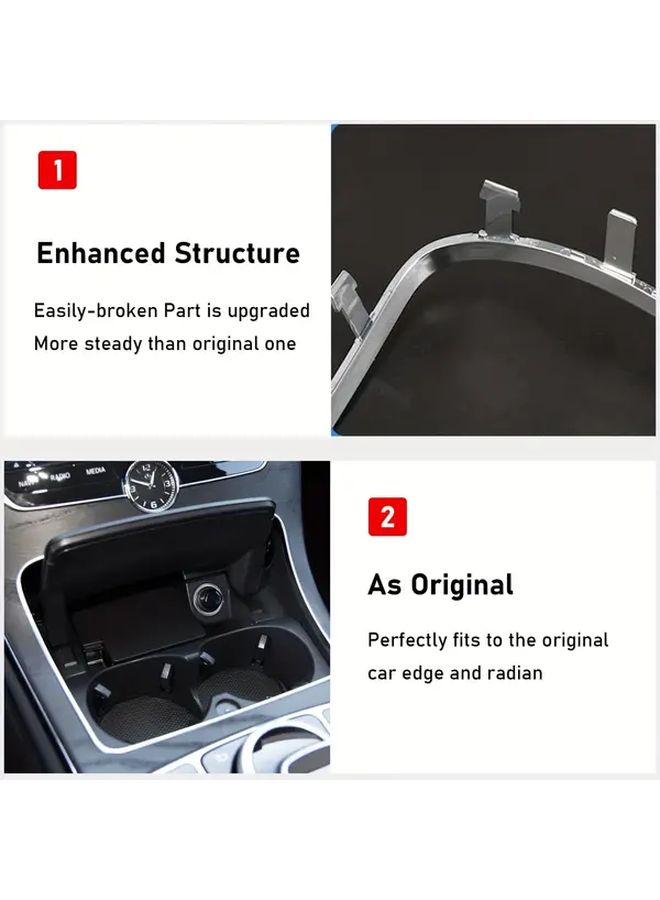 Center Console Cup Holder Trim For W205 W253 Models 1pc - Image 3