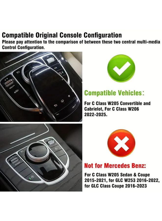 Center Console Cup Holder Trim For W205 W253 Models 1pc - Image 5