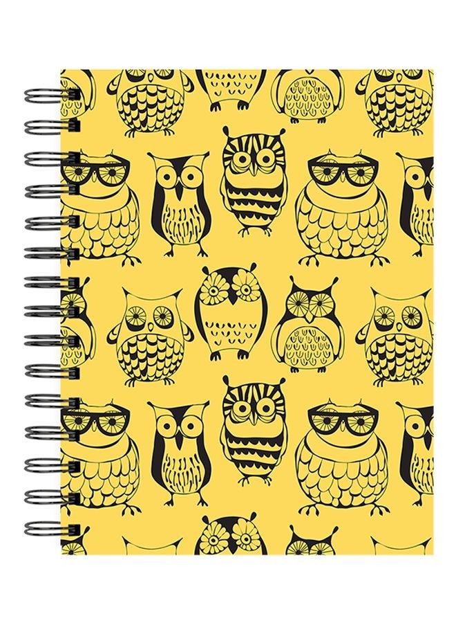 LIT Cute Owl Pattern Spiral Hardcover Notebook - Image 2