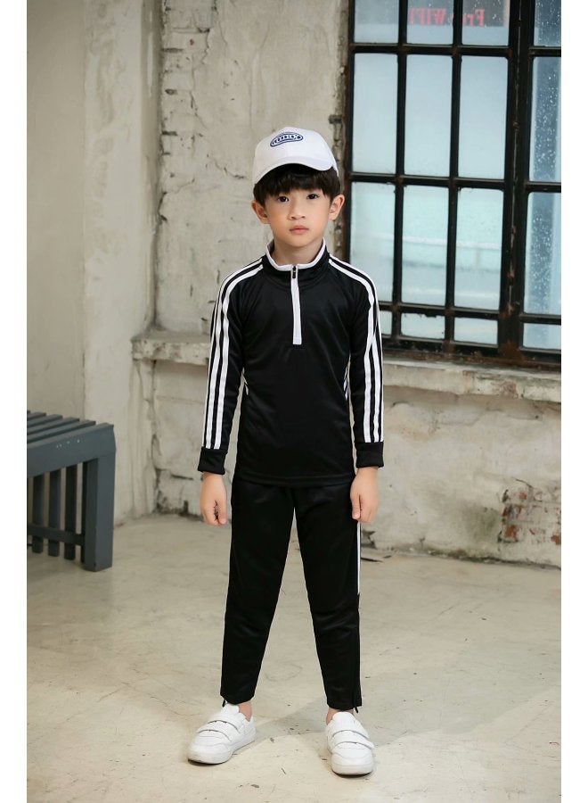 Black With White Edge Football Jersey - Image 1