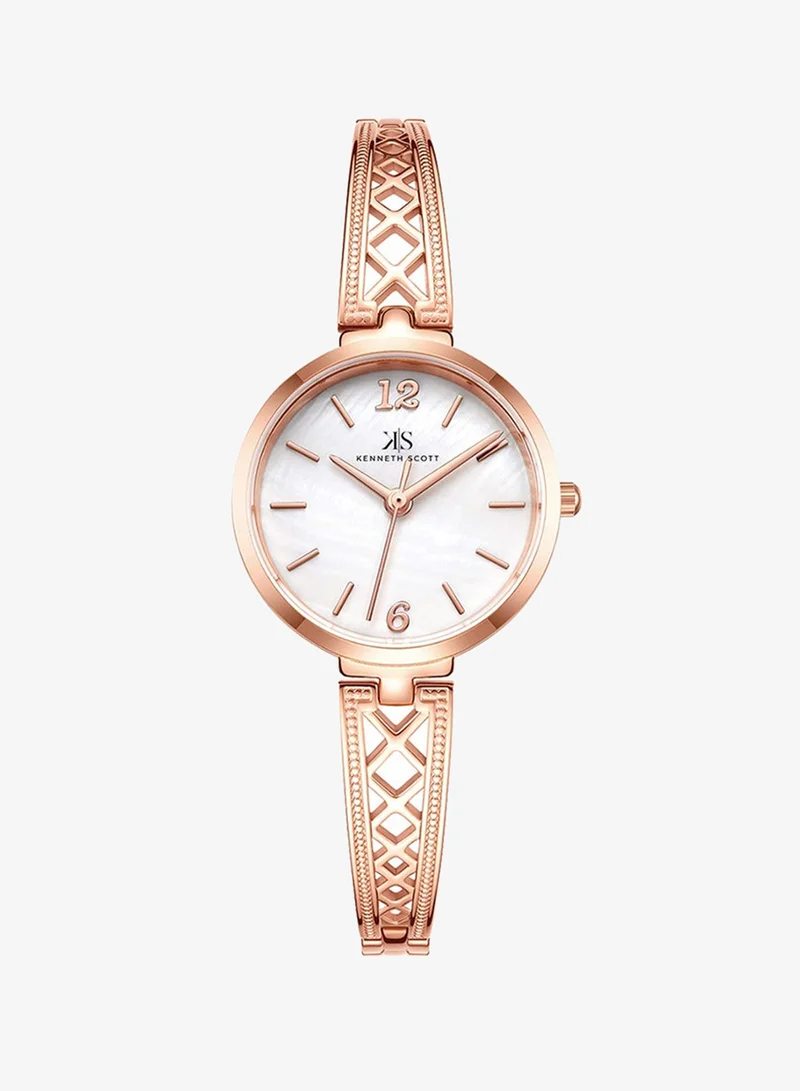 KENNETH SCOTT Women's Alloy Analog Watch K22518-RBKM - 28 mm