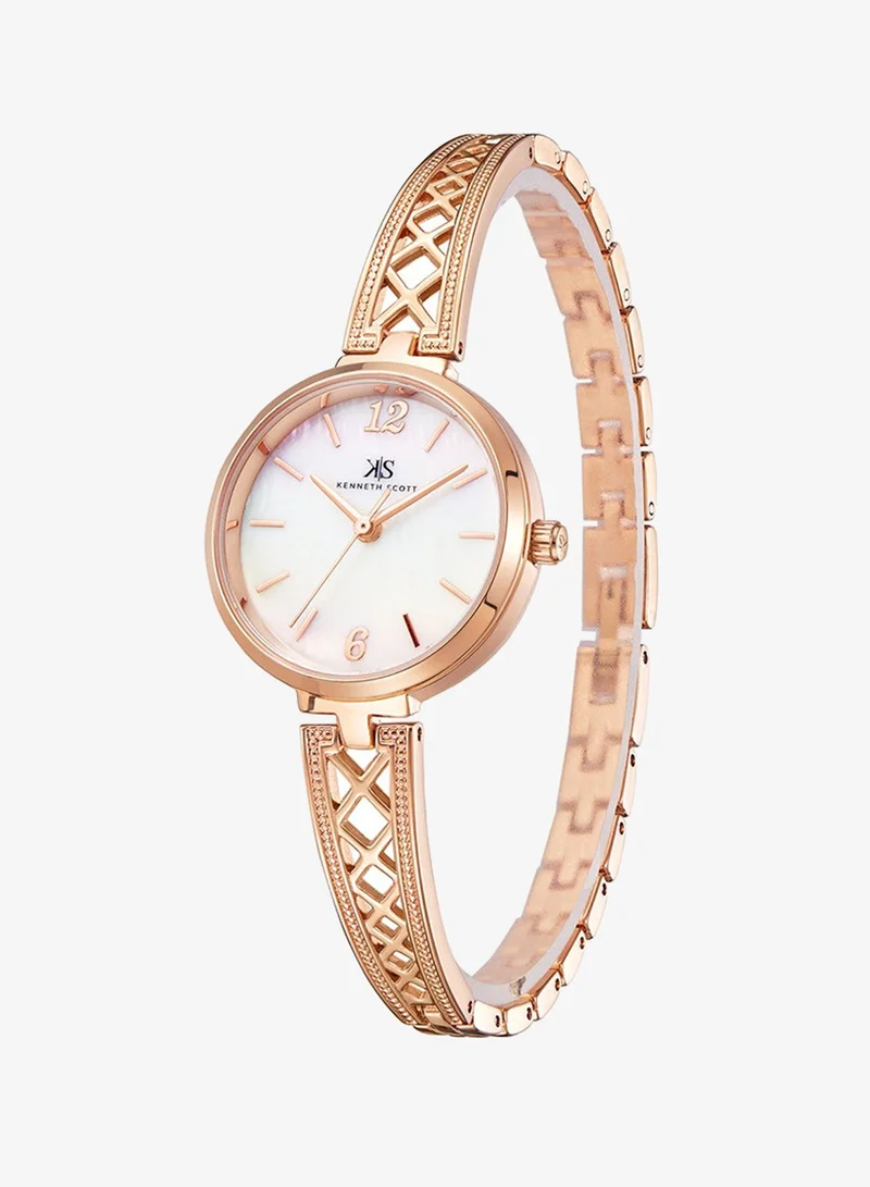 KENNETH SCOTT Women's Alloy Analog Watch K22518-RBKM - 28 mm
