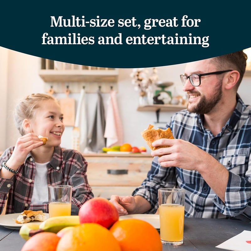 LIBBEY Province 24-Piece Glasses Drinking Set, Ideal Dining Glassware Sets, Glass Tumbler Set with Lines, Dishwasher Safe Glass Sets For Drinking - Image 4