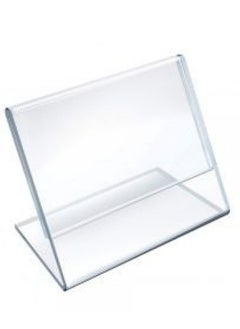 PARTNER A4 Vertical L Shape Sign Holder Clear  - Image 2