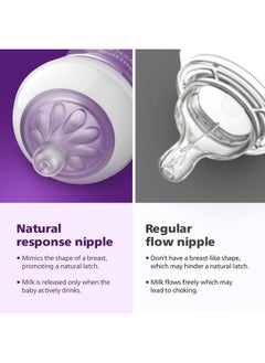 Avent زجاجة تغذية فيليبس أفنت استجابة طبيعية 3.0 سعة 330 مل (عبوة من 2) Scy906/02  - Image 5