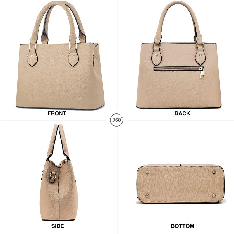 CHICAROUSAL Purses and Handbags for Women Leather Crossbody Bags Women's Tote Shoulder Bag (cc Khaki) - Image 3