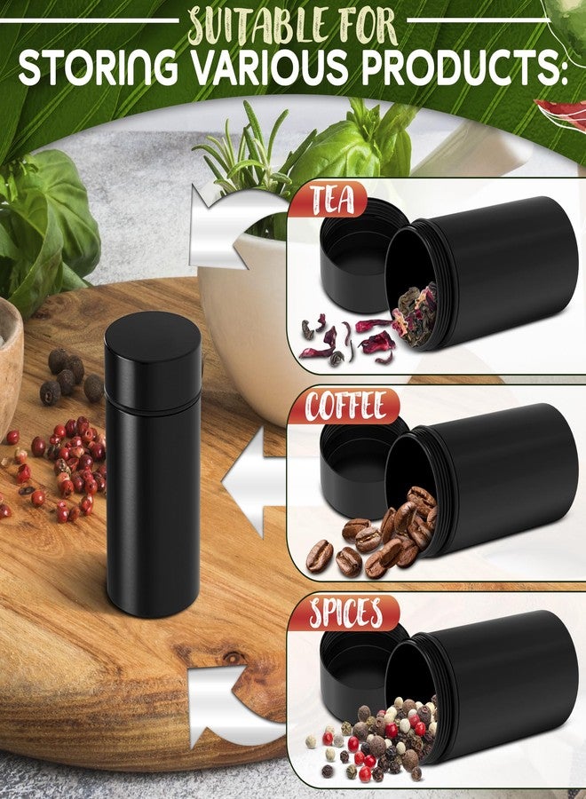 VIKROM 2Pcs 50ml Small Spice Containers - Airtight Aluminum Storage Jars with Lids - Lockable Food Containers with Screw Top - Herb and Spice Jars - Image 5
