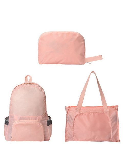 حقيبة ظهر متعددة الوظائف قابلة للطي - حقيبة سفر خفيفة الوزن ومقاومة للماء وسعة كبيرة، حقيبة ظهر مدرسية، حقيبة ظهر يومية للمشي لمسافات طويلة والتخييم، حقيبة تخزين محمولة غير رسمية