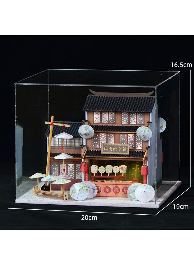 Bluejw Chinese Retro Jiangnan Town Building Model Chinese Small Courtyard Handmade Creative Courtyard Villa Gift Ornaments - Image 1