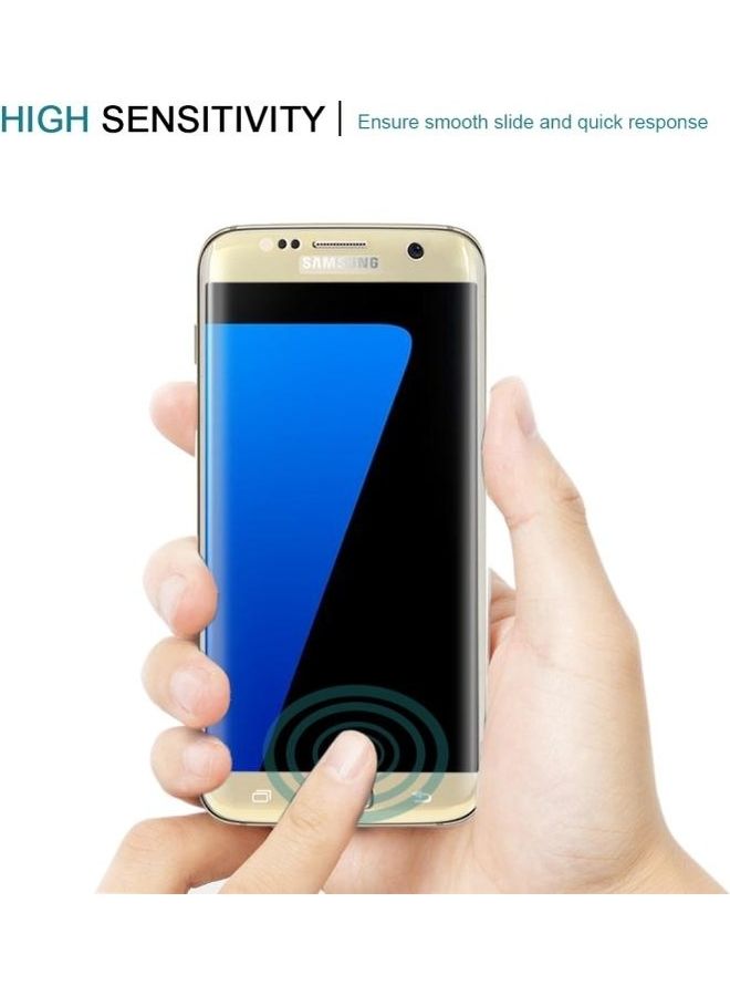 BGM 9H Surface Hardness Tempered Glass Screen Protector For Samsung Galaxy S7 edge Gold/Clear - Image 5