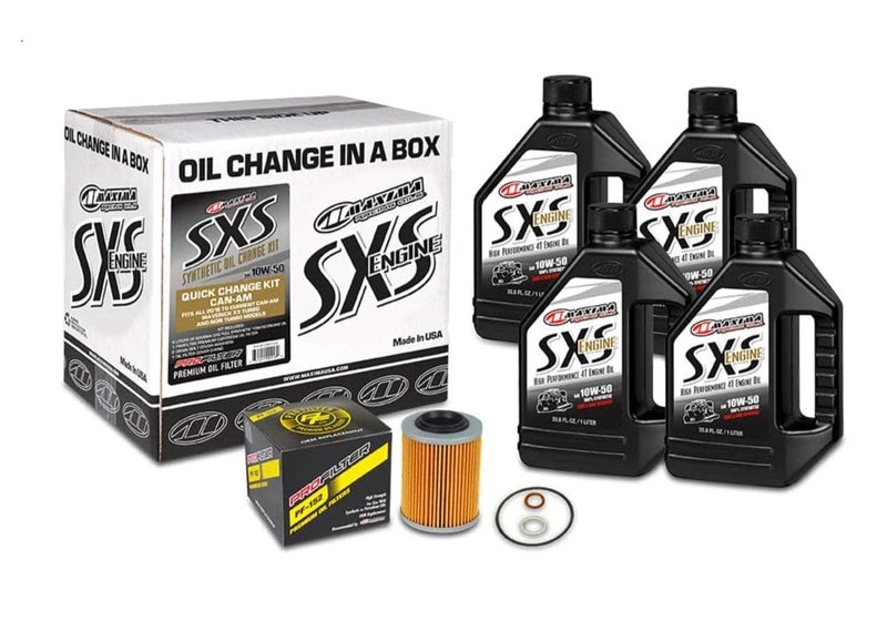 Maxima SXS Can-Am Oil Change Kit 10W-50 Full-Syn Maverick X3 - Image 3
