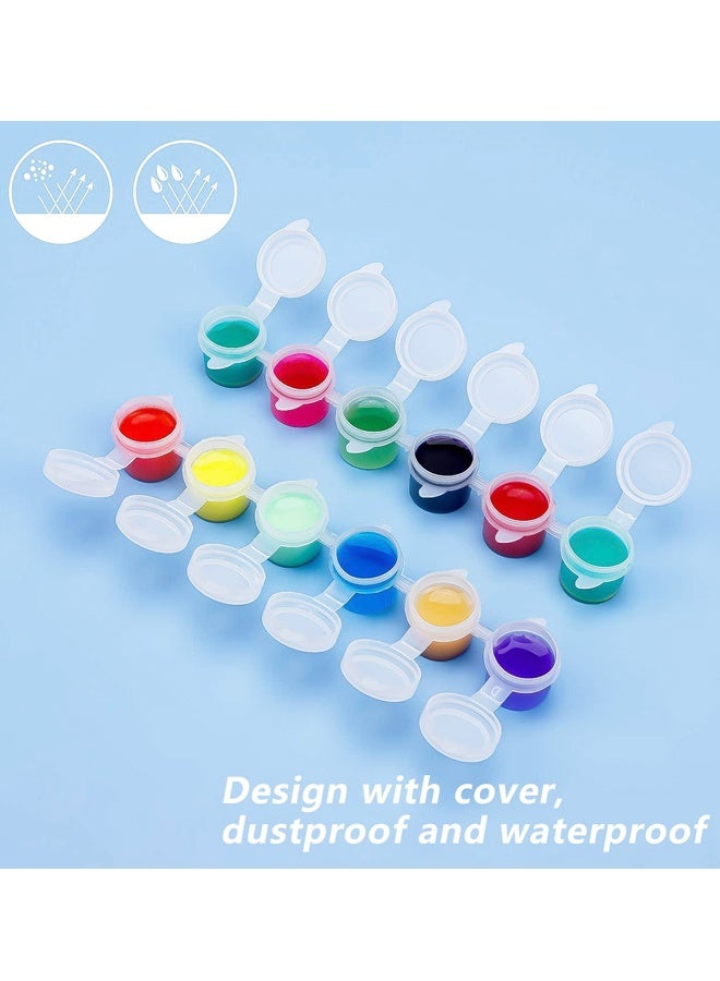 24 Strips Empty Paint Pots Strips with Lid Painting Arts Crafts Supplies for Classrooms Schools Paintings Art Festivals - Image 5