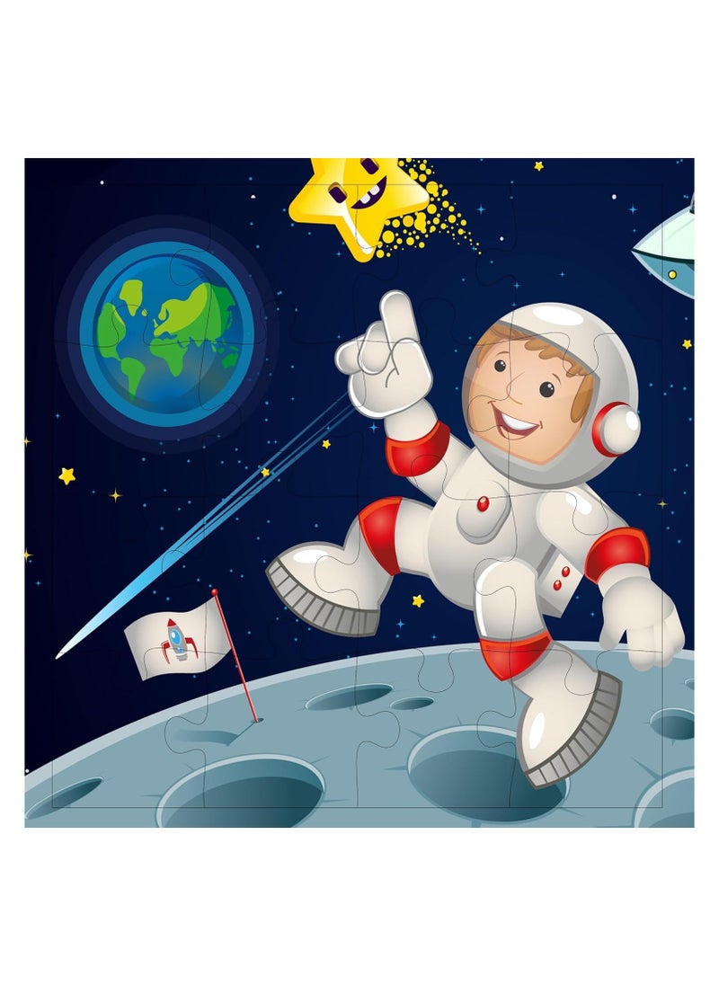 Fiddlys Fiddly's Jigsaw Puzzles 16 Pieces for Kids Ages 3+ (Space World Pack of 4)  - Image 5