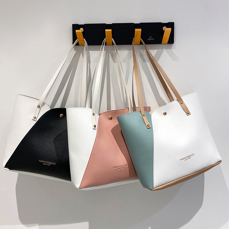 Fashion Vintage Printed Tote Bag New Contrast Women'S Bag Bag Handbag Women'S Shoulder Bag Fashionable Shopping Bag - Image 3