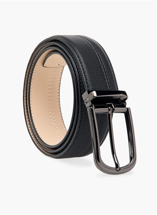 LBL by Shoexpress Men's Textured Belt with Pin Buckle Closure  - Image 1