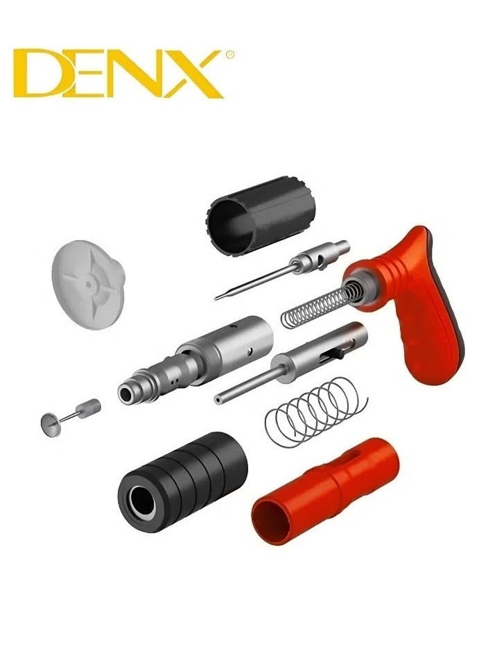 دينكس مثقاب مسامير هوائي لثقب الفولاذ وتثبيت المسامير متعددة الألوان - أداة تثبيت مسامير متينة بدون مسامير للمعادن والخشب والمشاريع اليدوية - Image 4