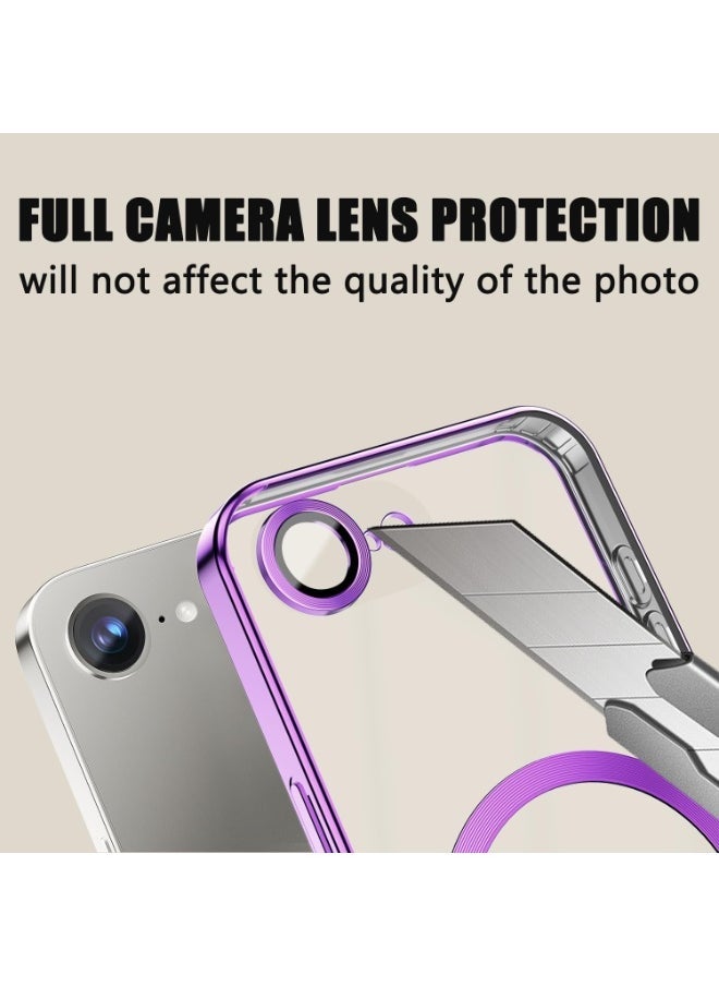 جاجيك iPhone 16e Case Cover  Compatible with MagSafe Elegant Anti-Scratch  with Camera Lens Protection Magnetic Cover for iPhone 16e 6.1-inch - Image 2