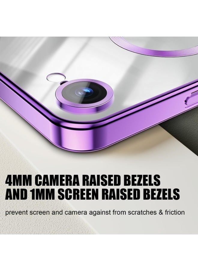 جاجيك iPhone 16e Case Cover  Compatible with MagSafe Elegant Anti-Scratch  with Camera Lens Protection Magnetic Cover for iPhone 16e 6.1-inch - Image 3