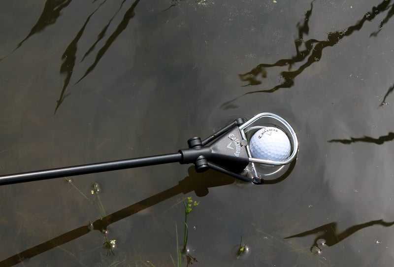 Callaway استرجاع كرة الجولف من كالاواي للماء، قابلة للتمديد مع غطاء رأس مزدوج بسحاب، أسود، 15 قدم - Image 4