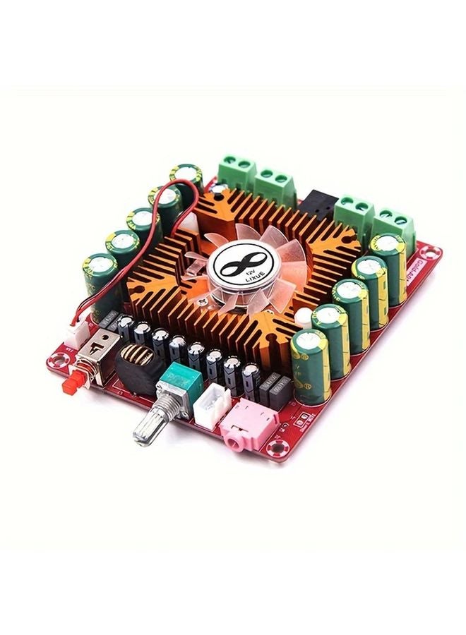 TDA7850 لوحة مكبر صوت سيارة 4 قنوات 50 وات بجهد مستمر 12-16 فولت مع شاشة LED حمراء (قطعة واحدة) - Image 1