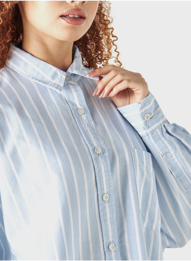 Lee Cooper - Striped Denim Shirt - Image 1