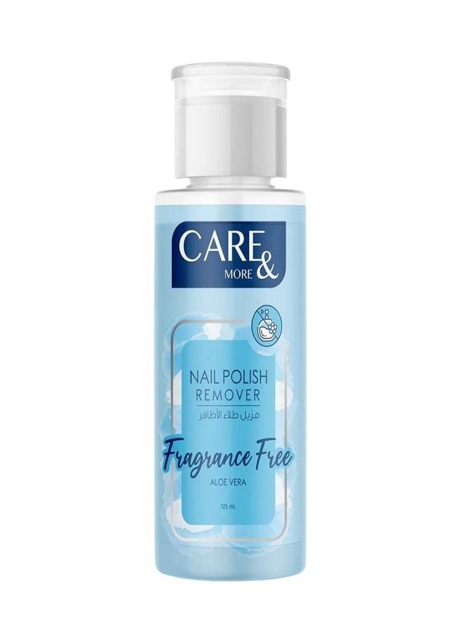 Care & More - Nail Polish Remover Fragrance Free  Aloe vera 125ml - Image 1