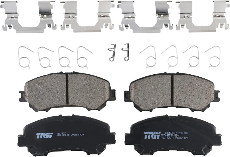 TRW Pro TRC1737 Disc Brake Pad Set for Nissan Rogue 2014-2019, Front - Image 1