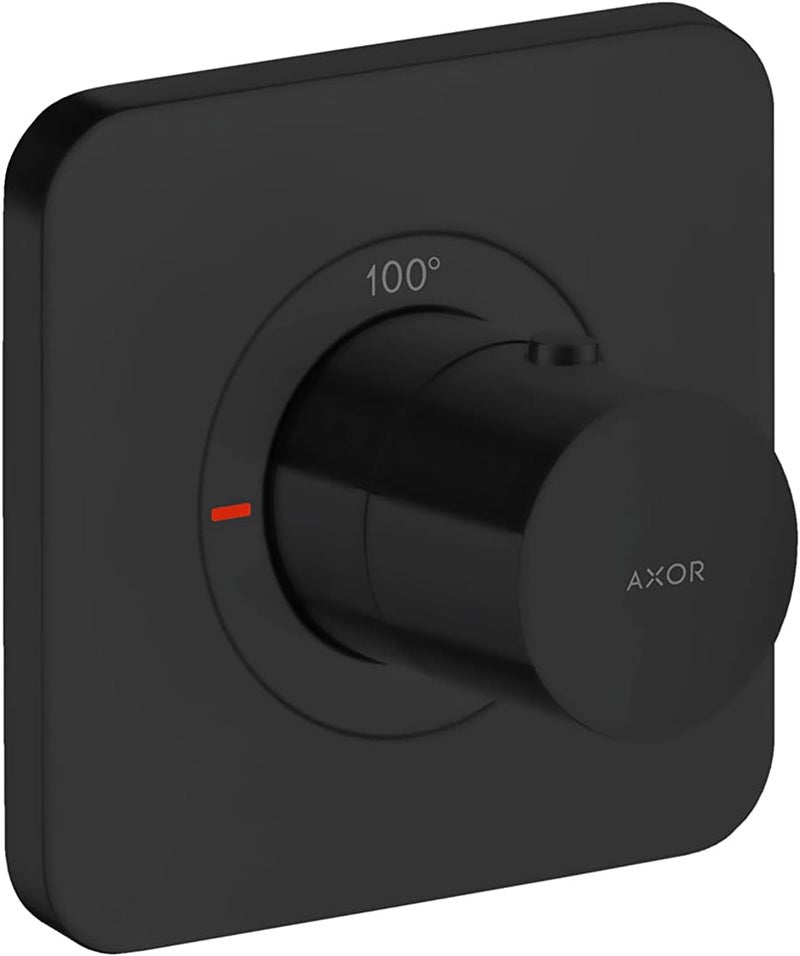 AXOR Citterio E 1Handle 5inch Wide Thermostatic Shower Valve Trim in Matte Black 36702671