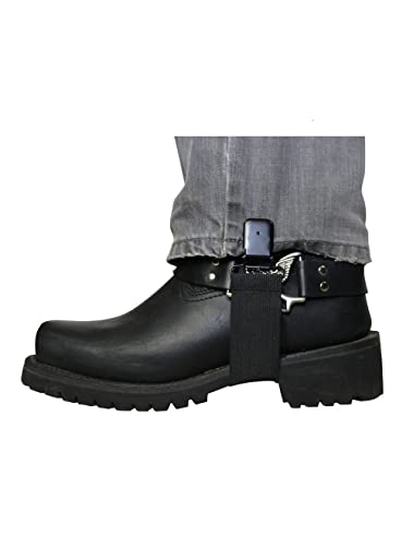 GARGOYLE BELLS Adjustable Boot Clips for Motorcycle Riding, Black Boot Straps Elastic Pant Keeper for Men & Women (Star, 2 Pairs/4Pcs) - Image 3