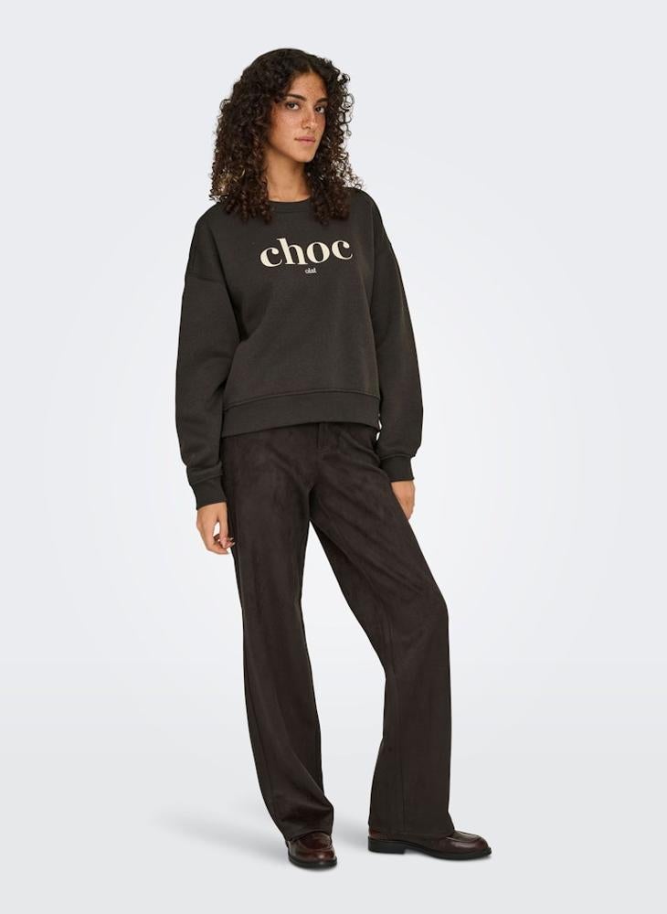 ONLY ONLBEST Long sleeve PRINT CREW NECK Sweatshirt - Image 5