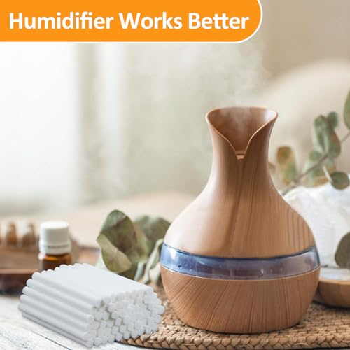 MAQIHAN 60PCS Humidifier Stick Filter Refill - Mini Air Diffuser Pure Wicks Refill Cotton Filter Sticks Replacement Wicks for Small Portable Humidifier Diffuser in Office Bedroom Home - Image 4