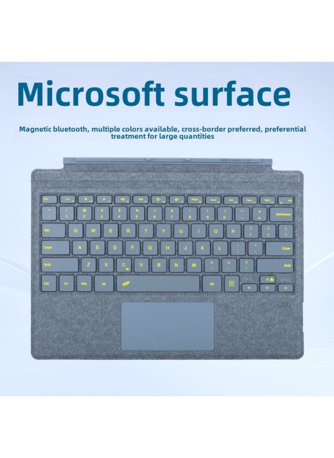 Surface Keyboard For Microsoft SurfacePro3/4/5/6/7/Tablet Magnetic Bluetooth Keyboard-Color:Gray-Product Type:Surfacepro3/4/5/6/7/+ Toggle Switch