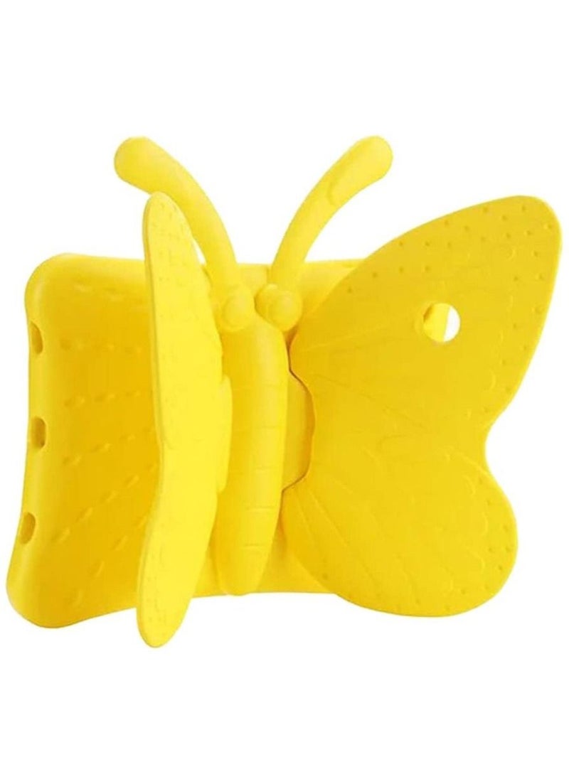 iPad 6th Generation Case for Kids, iPad 9.7 Case, Light Weight Shockproof EVA Foam Protective Tablet Stand Cover Holder for Apple iPad Air/ Air 2 iPad 9.7 2017/ 2018 - Cute Butterfly, Yellow - Image 3
