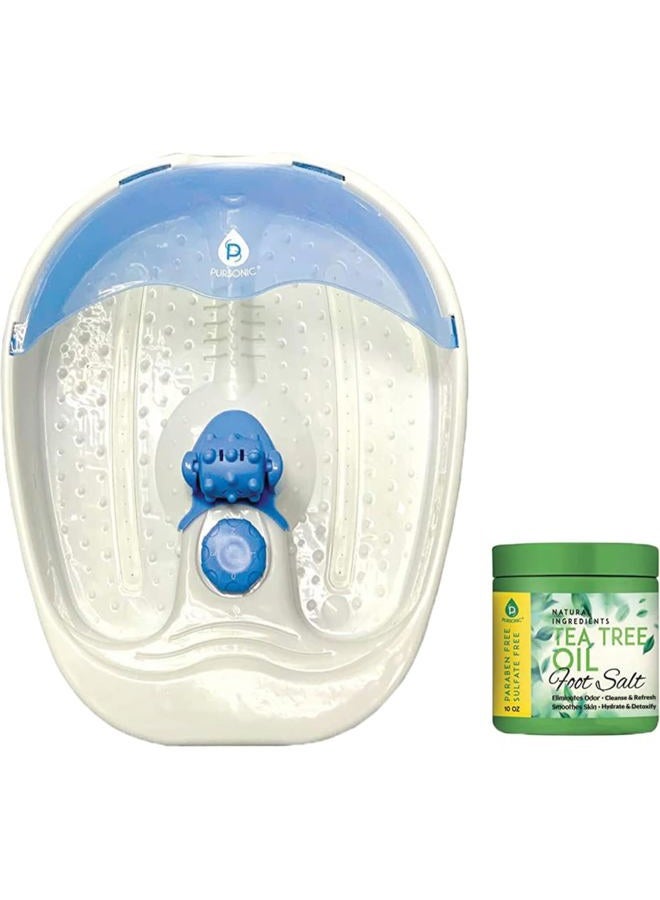 Pursonic 's Ultimate Foot Care Kit - Foot Spa, Pedicure Tools, Massager, Tea Tree Oil Salt Scrub, and Warming Function - Relax and Revitalize Tired Feet! - Image 1