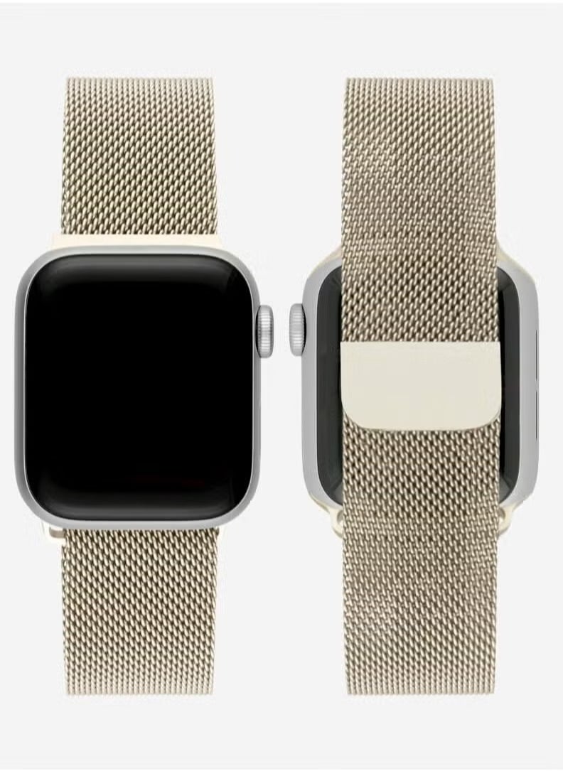 TIGER - Apple Watchband 42mm, 44mm, 45mm, 49mm Milanese Apple Watch Strap – Adjustable, Stylish Stainless Steel Mesh Band for Apple Watch Series 1-8, SE, Ultra – Comfortable, Durable, Sleek Design for Everyday Wear - Image 1