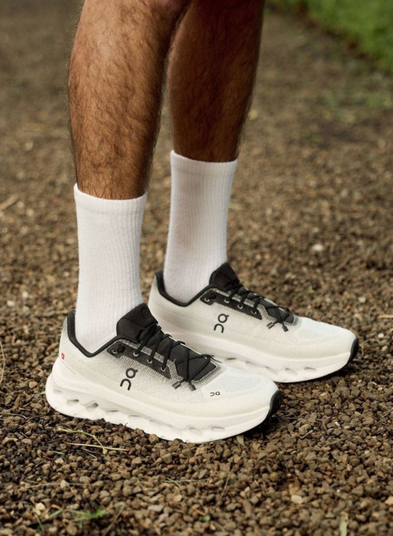 On Running clouds ivory/Black High Top Sneakers Lightweight Breathable Casual - Image 1