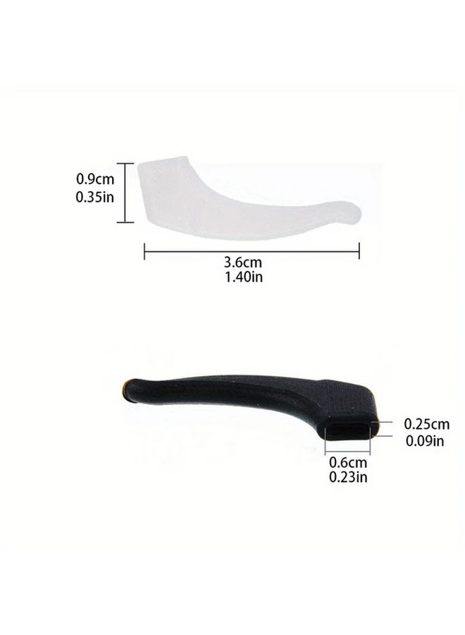 White 20PCS Silicone Non Slip Glasses Ear Hook Temple Covers Hypoallergenic Accessories - Image 4