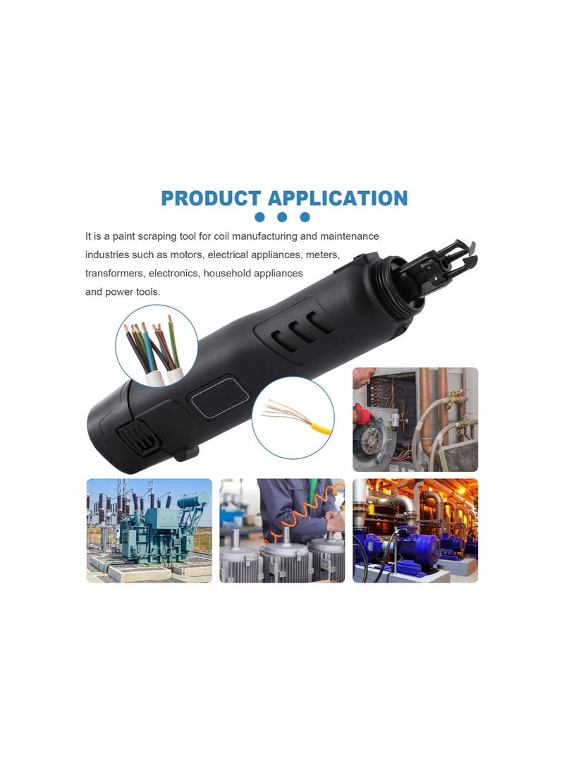 silvercnc - Cordless Magnet Wire Stripping Machine 2000mAh 50W for Enameled Wire 0.0118”-0.0984”, Handheld Enameled Wire Stripper w/Extra Battery - Image 1