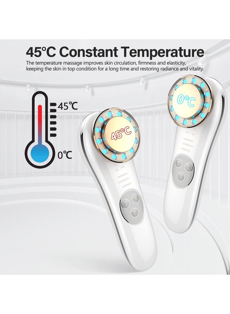 general Facial Massager Skin Tightening Machine, 3 Color LED Light Therapy Machine, 7 in 1 Radio Frequency Beauty Machine EMS Face Massager Anti Aging and Rejuvenation Device - Image 5