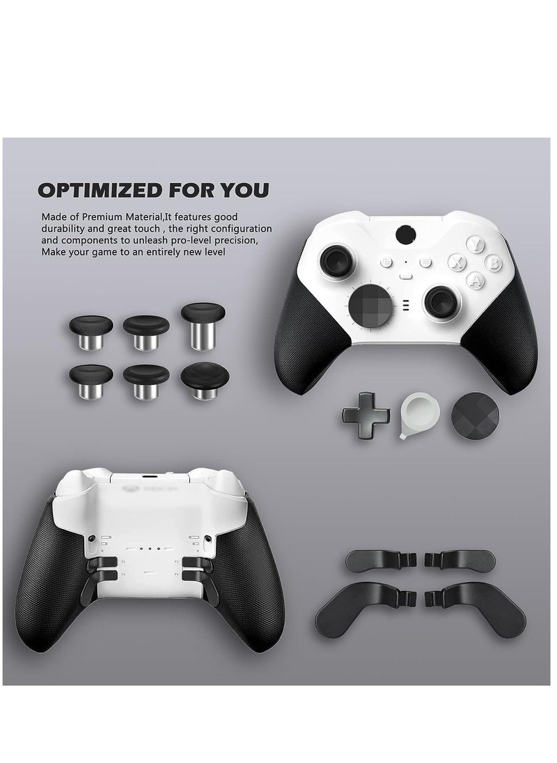 Excefore - Complete Component Pack for Xbox Elite Wireless Controller Series 2，package Includes 1 Carrying Case 1 Dock, 4 Paddles, 2 DPads, 6 Thumbsticks,1Tool - Image 1
