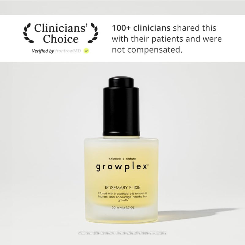 Growplex Rosemary Elixir â€“ Daily Scalp Oil with 9 Essential Oils â€“ Lightweight, Non-Greasy Formula for a Healthy-Looking Scalp â€“ For Men & Women â€“ 2oz - Image 2