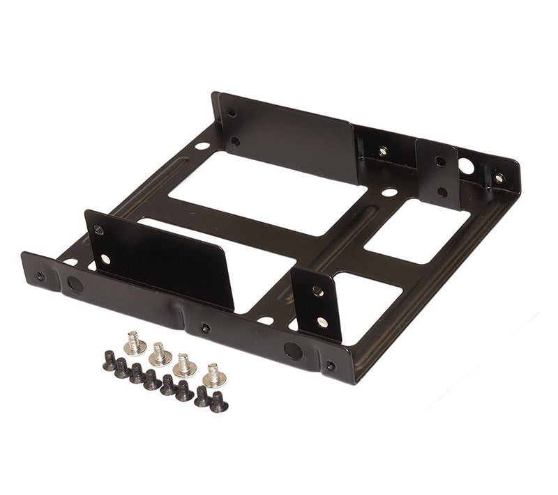 LipiWorld® Dual 2.5 inch to 3.5 inch Internal Hard Disk Drive SSD/HDD Adapter Mounting Kit Bracket with Sata 3 Cable and 4 Pin Molex to Single SATA Power Cable (HDD Mounting Kit Combo) - Image 2