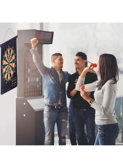 Rubik Magnetic Dartboard Set Hanging Roll Up Dartboard Set Leisure Sports for Kids adults with 6 Darts  - Image 4