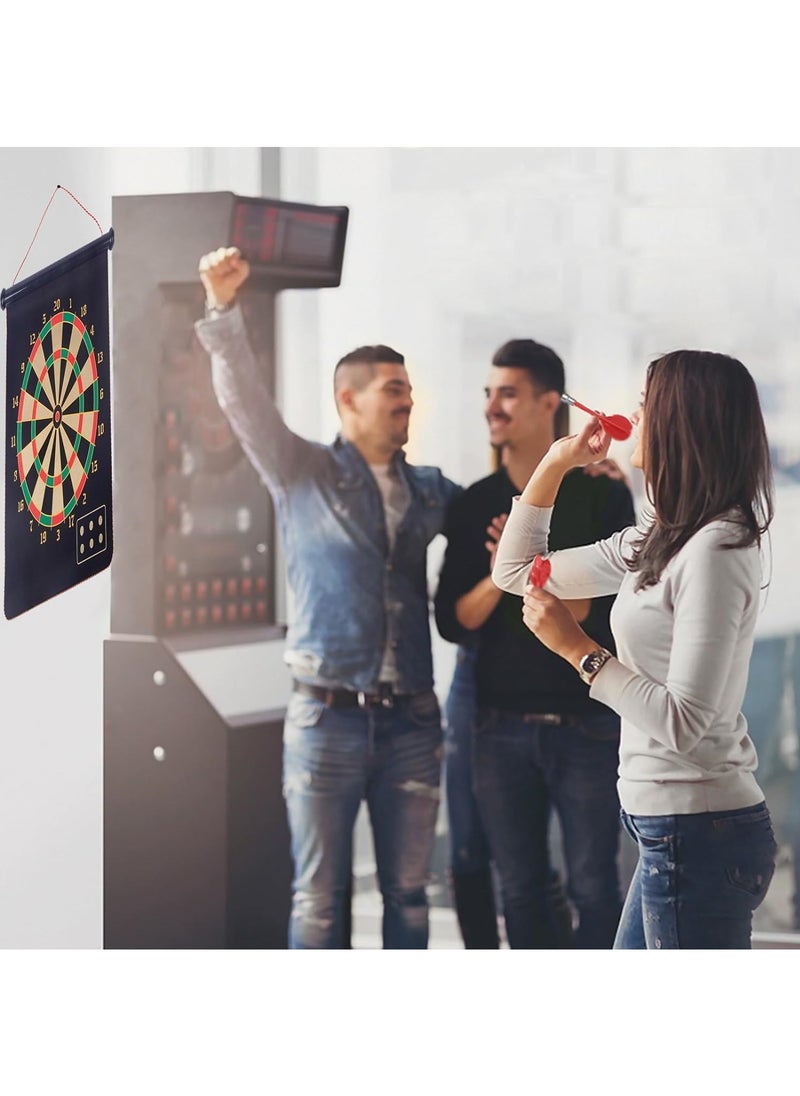 Rubik - Magnetic Dartboard Set Hanging Roll Up Dartboard Set Leisure Sports for Kids adults with 6 Darts - Image 1
