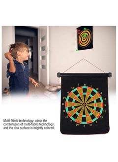 Rubik Magnetic Dartboard Set Hanging Roll Up Dartboard Set Leisure Sports for Kids adults with 6 Darts  - Image 3