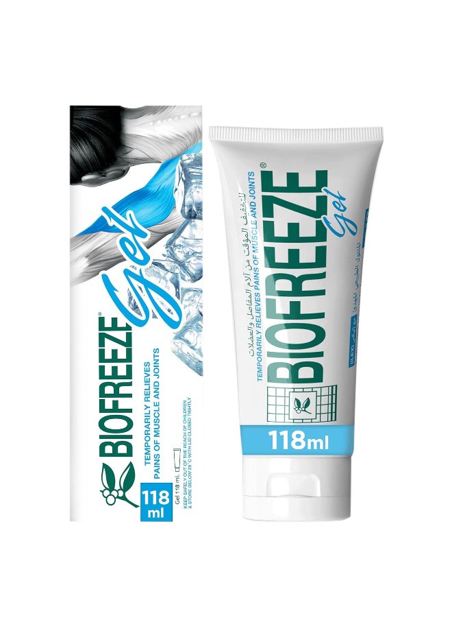 Biofreeze Pain Relief Gel Temporary Relief From Muscle And Joint Pain Soothing Natural Menthol With Ilex 118Ml  - Image 1